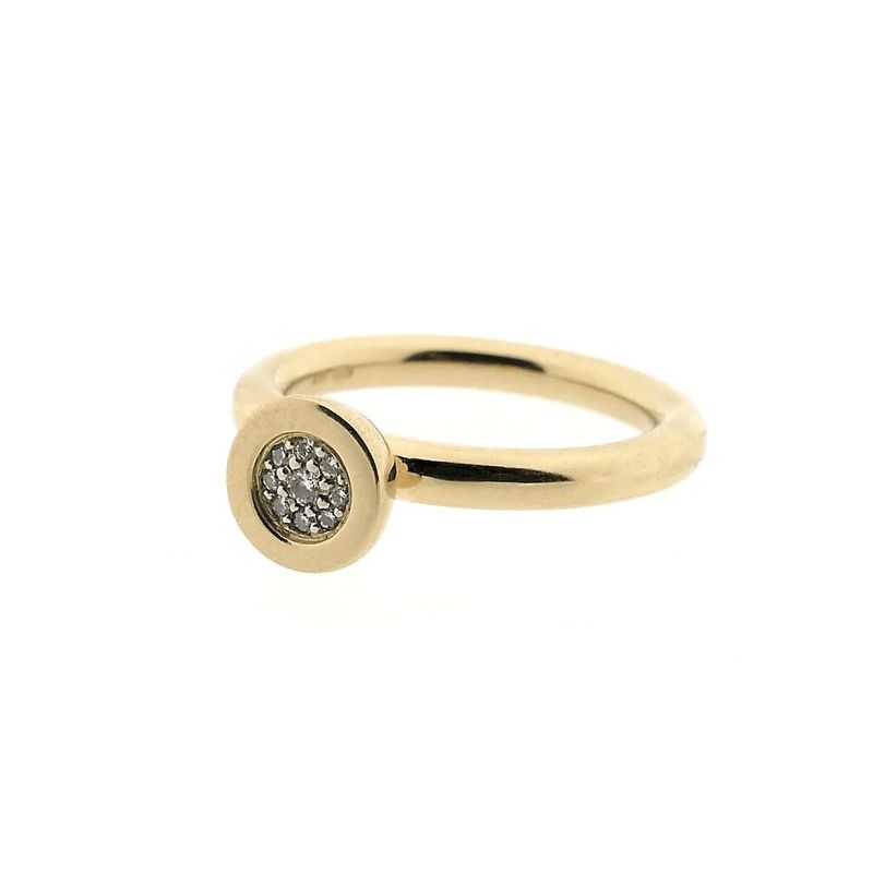 Image 4 of Bron Jewelry gold 'Sushi' ring with diamond; 0.045 ct.