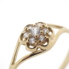 Image 3 of Gold ring with zirconia stones