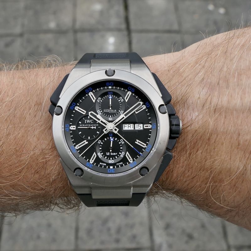 Image 18 of IWC Ingenieur 'Double Chronograph' IW376501; Automatic men's watch