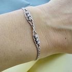 Image 9 of White gold fantasy link bracelet with 0.30 ct. diamonds | 17 cm