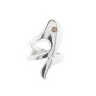 Image 3 of Artistic silver ring with zirconia