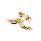 Image 5 of Tricolor gold stud earrings