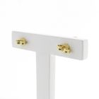 Image 4 of Gold stud earrings with zirconia