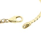 Image 4 of Gold flat gourmet link bracelet | 19.5 cm