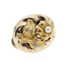 Image 4 of Two-tone gold-plated clip-on earrings with pearl