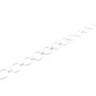 Image 7 of Silver link chain with rings | 42 cm