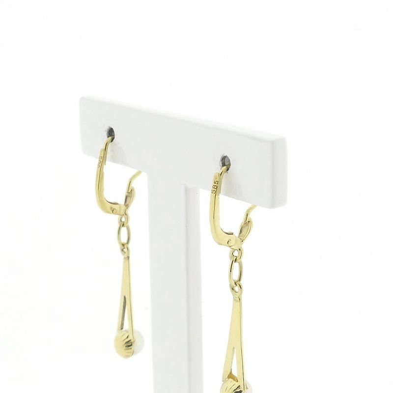 Image 4 of Gold earrings with pearl