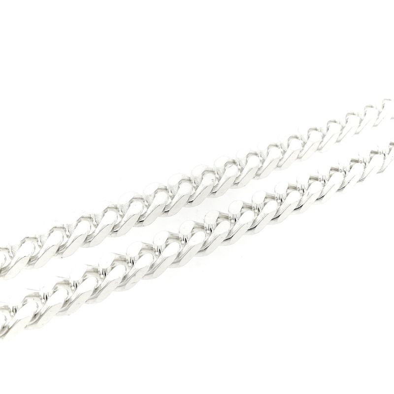 Image 7 of Silver robust gourmet link chain | 50 cm