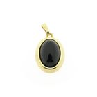 Image 1 of 8 Ct. Vintage pendant with onyx