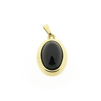 8 Ct. Vintage pendant with onyx