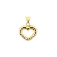 Gold pendant of a heart