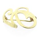 Image 3 of Gold letter brooch; letter G