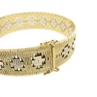 Image 3 of Two-tone gold woven fantasy bracelet