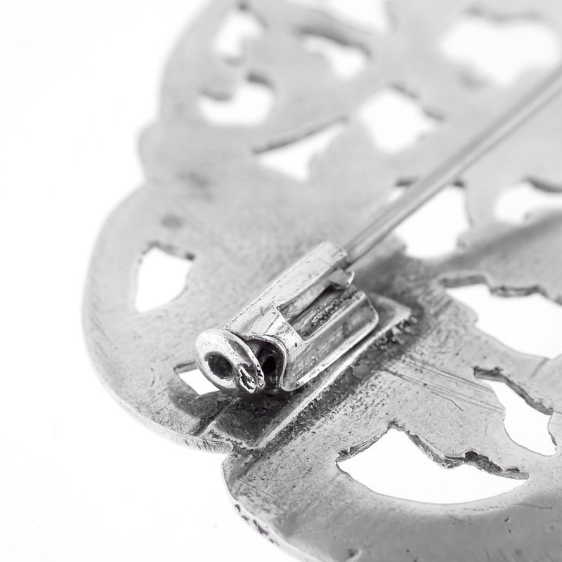 Image 7 of Silver brooch | Floral design