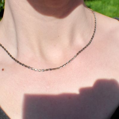 Image 2 of Two-tone gold fantasy link chain | 45 cm