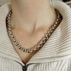 Image 3 of Silver jasseron necklace | 52 cm