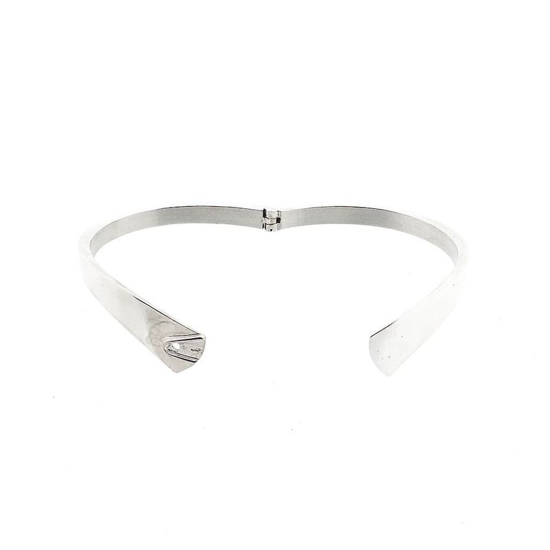 Image 3 of Silver Slave Bracelet; Size M