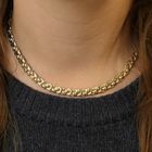 Image 10 of Two-tone gold fantasy link necklace