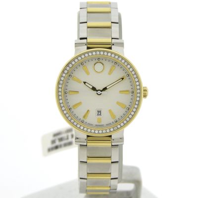 Image 1 of Movado Vizio Ref. 0607638; Two-tone ladies watch with 0.25ct. diamonds
