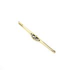 Image 3 of Gold Art Deco bicolor brooch with diamond; 0.84 ct.