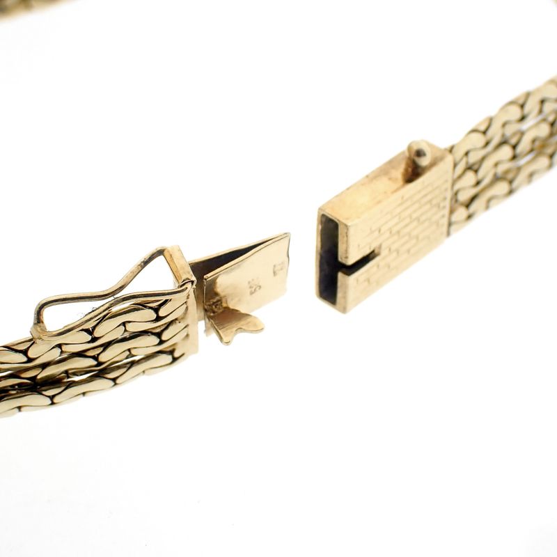 Image 9 of Vintage gold bracelet with pearls