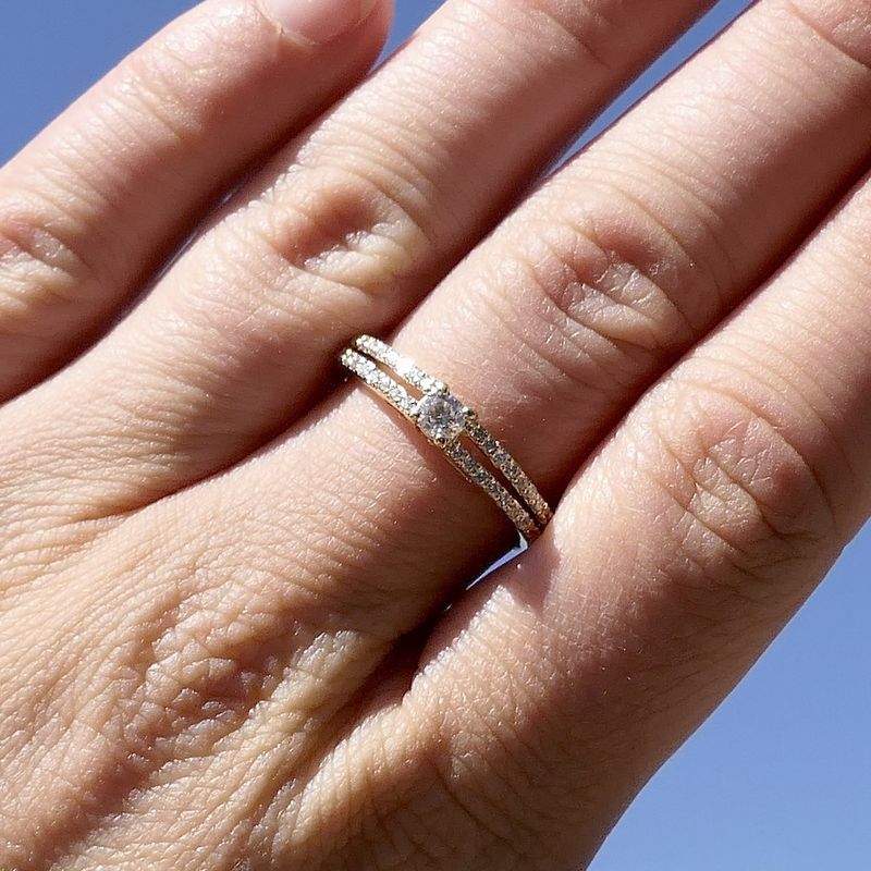 Image 8 of 18-karat gold ring with diamond | 0.53 ct.