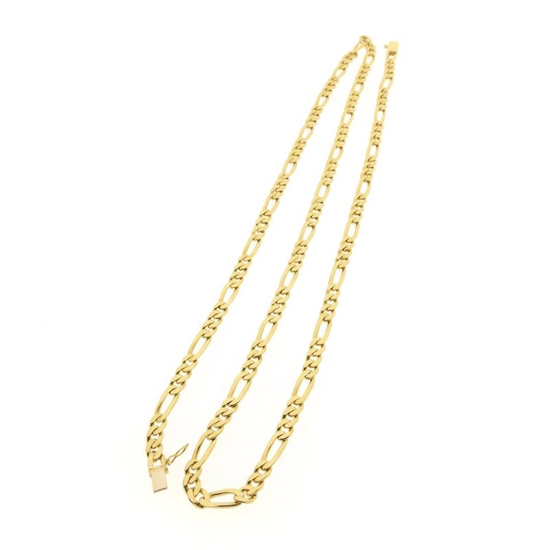 Image 9 of Long gold Figaro link chain
