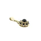 Image 7 of Vintage gold entourage pendant with garnet