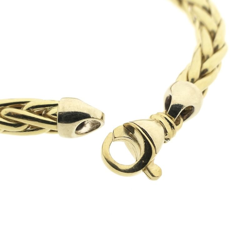 Image 5 of 18K Gold Foxtail Link Bracelet | 18.5 cm