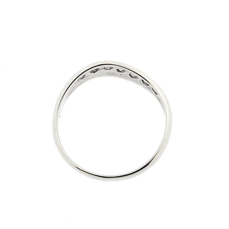 Image 5 of White gold ring with diamonds; 0.14 ct.