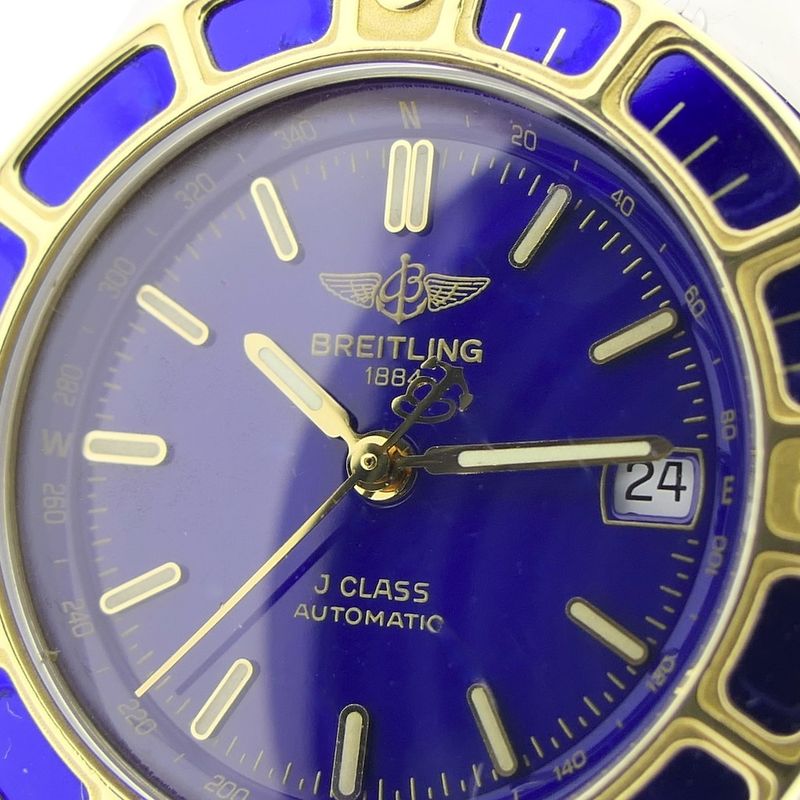 Image 5 of Breitling J-Class; Automatic women's watch with gold bezel