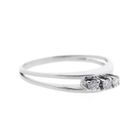 Image 8 of White gold ring with diamonds | 0.12 ct.