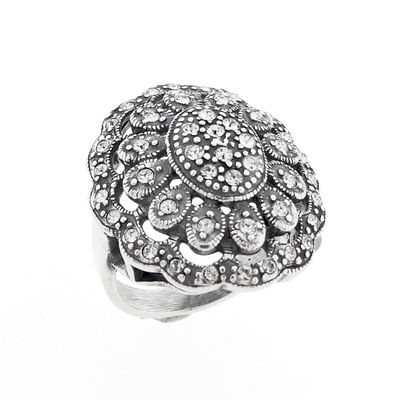 Image 1 of Silver ring with zirconia