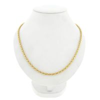 Gouden vossenstaart schakelketting 