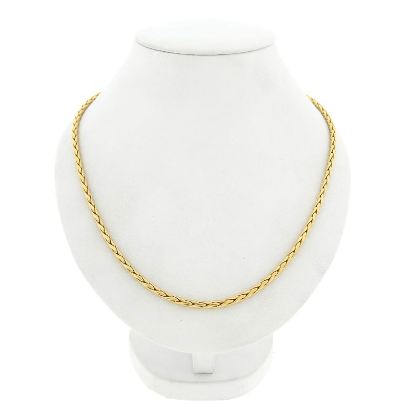 Afbeelding 1 van Gouden vossenstaart schakelketting 