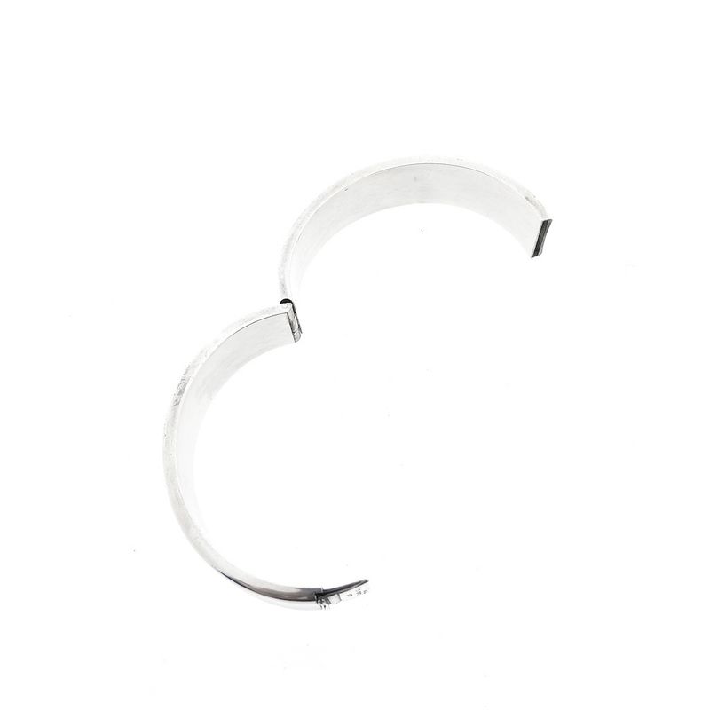 Image 7 of Silver wide slave bracelet | Ø 59 mm