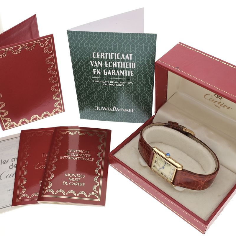 Image 17 of Cartier Tank Vermeil 'Large' 590005; Unisex watch