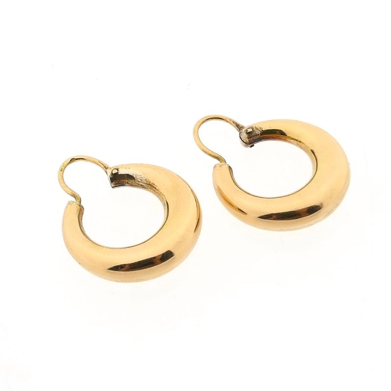 Image 5 of Gold Hoop Earrings Ø 18.9