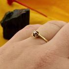 Image 4 of Gold solitaire ring with diamond; 0.05 ct.