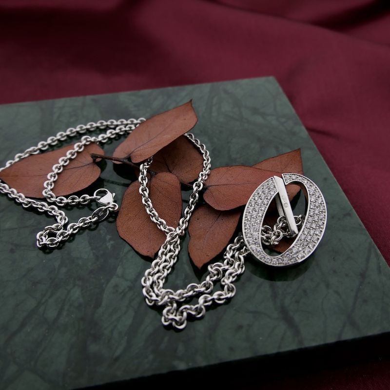 Image 2 of White gold jasseron necklace | 45 cm