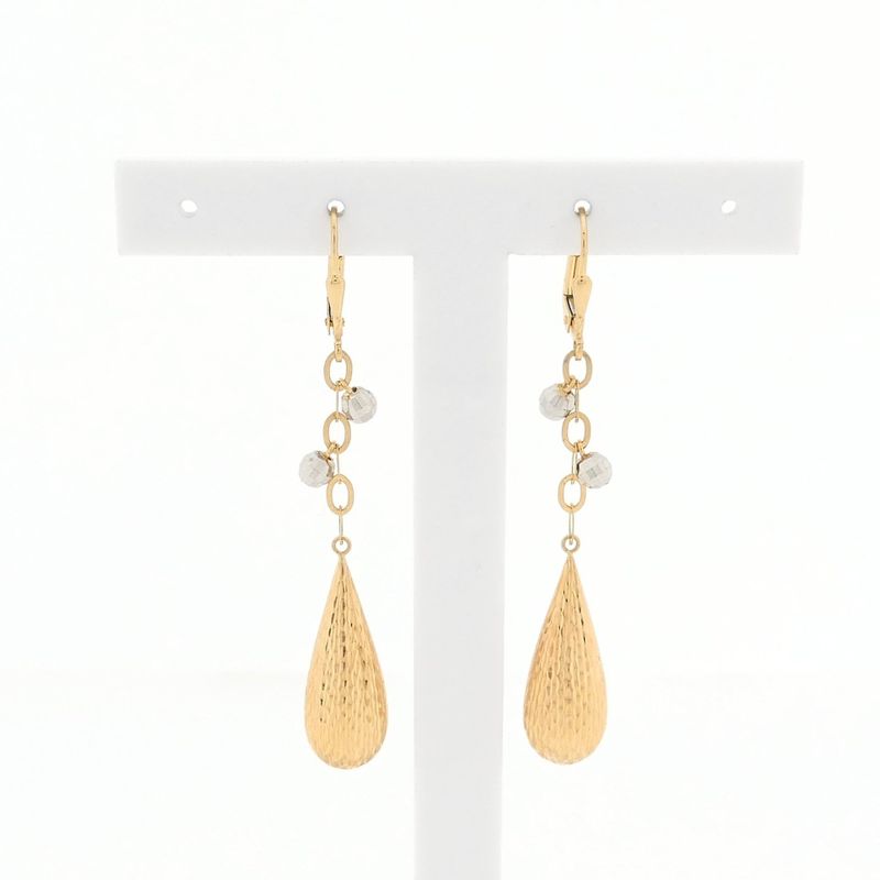 Image 1 of Two-tone gold earrings