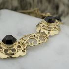 Image 7 of Antique gold boat bracelet with garnet