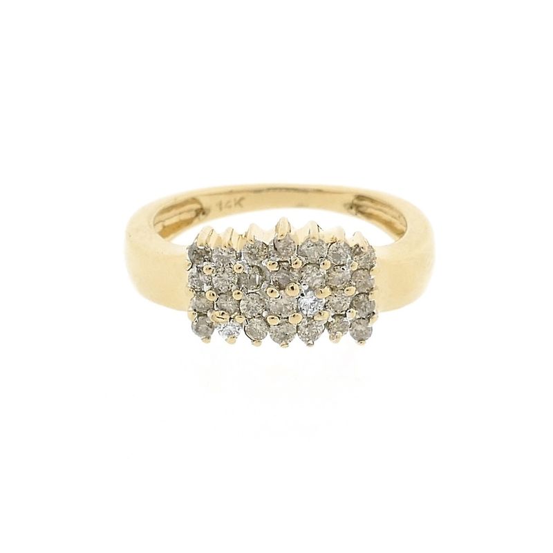 Image 3 of Gold ring pavé set with diamonds | approx. 0.56 ct.