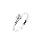 Image 1 of White gold ring with diamonds; 0.075 ct.