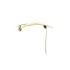 Image 4 of Gold letter brooch; letter N