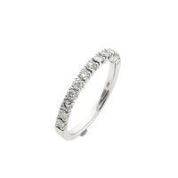 White Gold Ring with Diamonds; 0.48 ct.