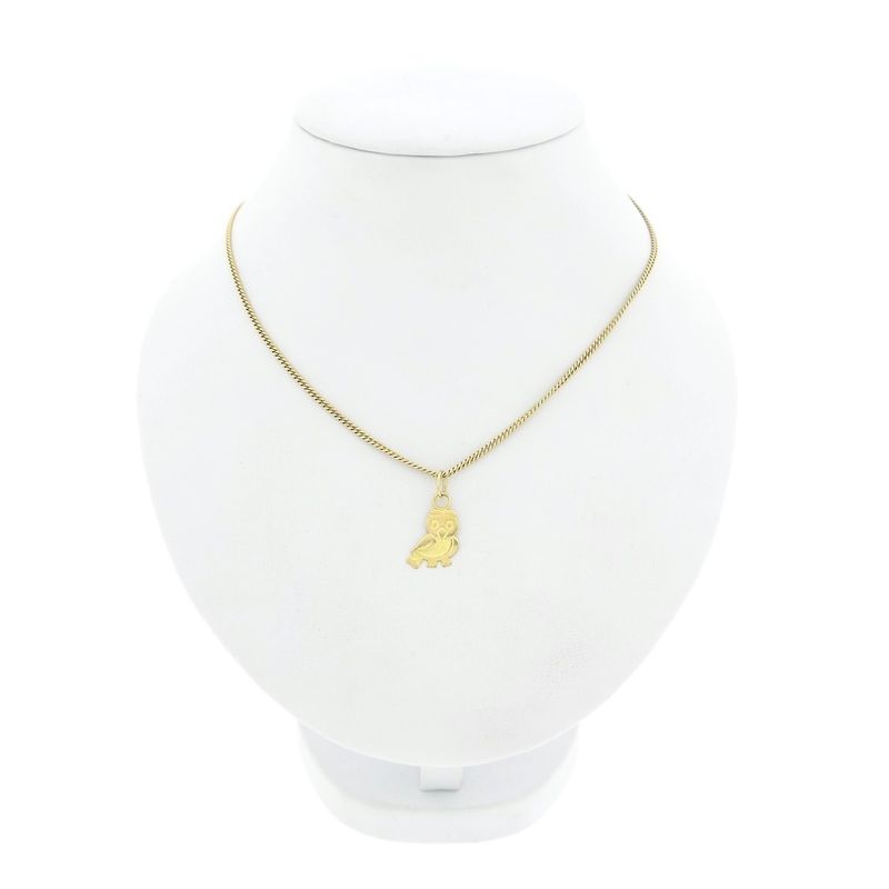 Image 3 of 18 carat gold owl pendant