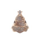 Image 1 of Pandora Moments charm; Rose gold plated; Pavé Christmas Tree