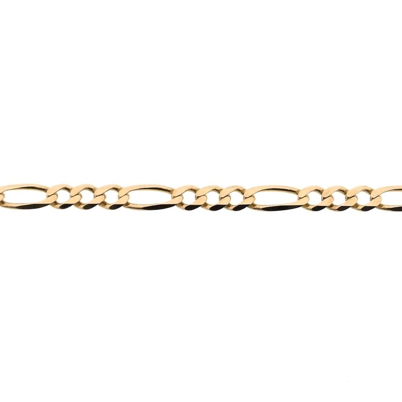 Image 5 of Gold Figaro link chain | 47.5 cm