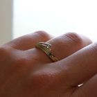 Image 7 of Gold Ring with Zirconia; 14 Carat; Size 18.25